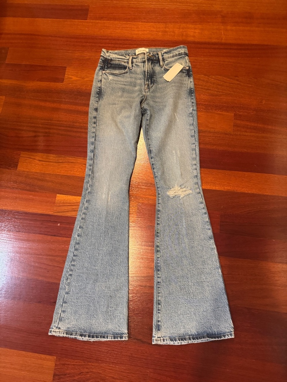 Frame Denim Light Wash Flare Jeans